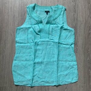 Talbots Aqua Sleeveless Tunic